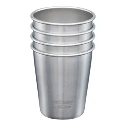Klean Kanteen Steel Cup Mugg 296 ml 4-pack Borstat stål