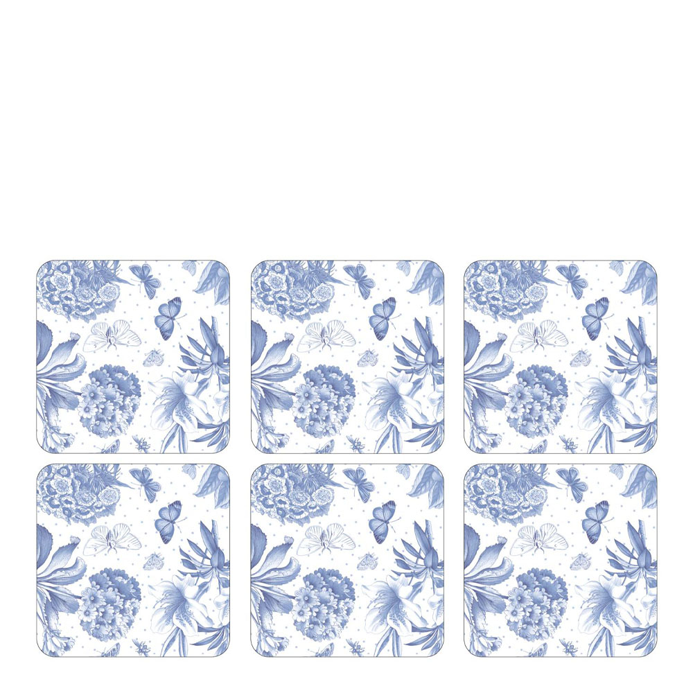 Pimpernel – Botanic Blue Glasunderlägg 6-pack
