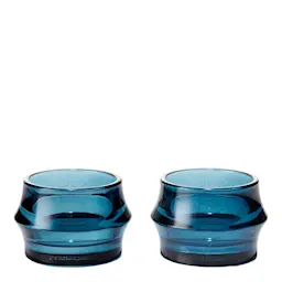 Holmegaard ARC telyslykt Ø7,2 cm 2 stk mørk blå