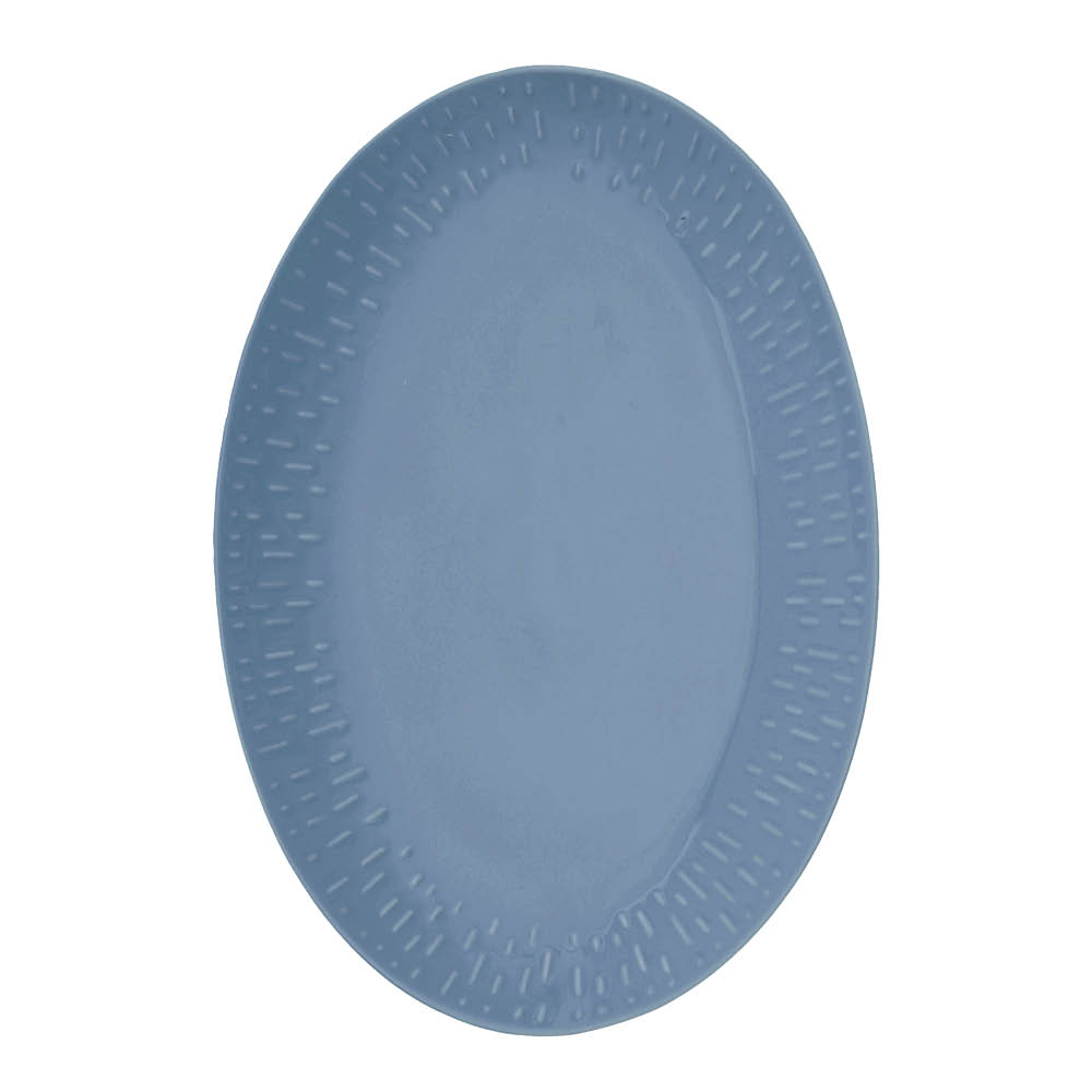Aida – Confetti Uppläggningsfat ovalt 36×25 cm Blåbär