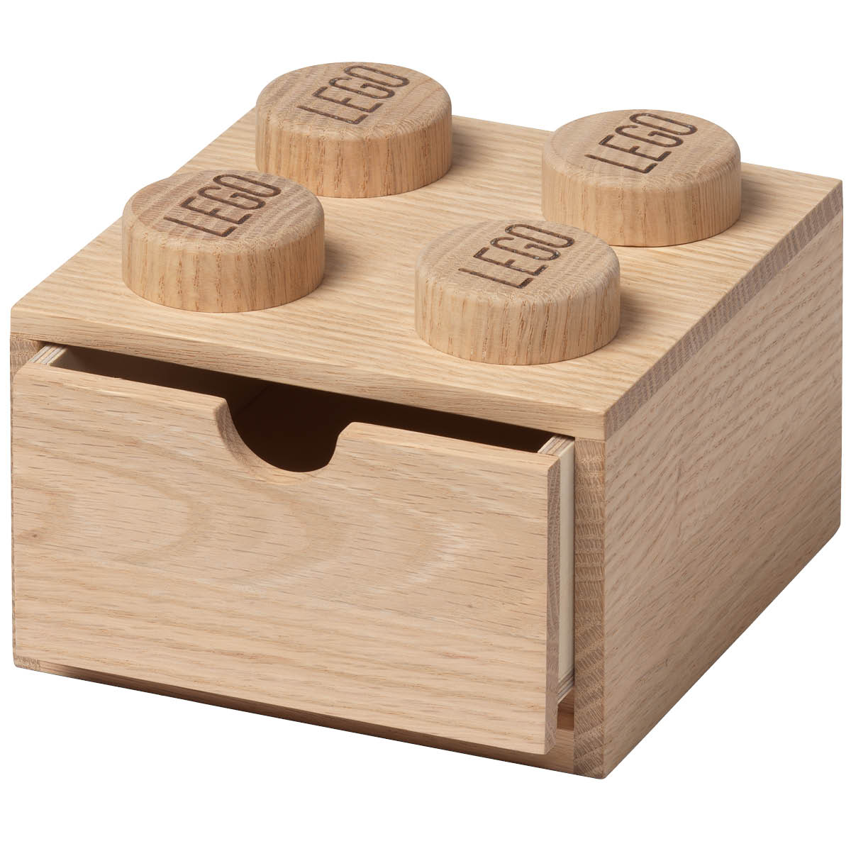 Läs mer om NHG - Wooden collection Skrivbordslåda 2x2 Ljus Ek