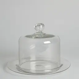 Vintage SÅLD Ostkupa i Glas 