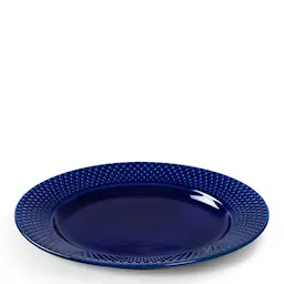 Lyngby Porcelain Rhombe Color lunsjtallerken 23 cm mørk blå