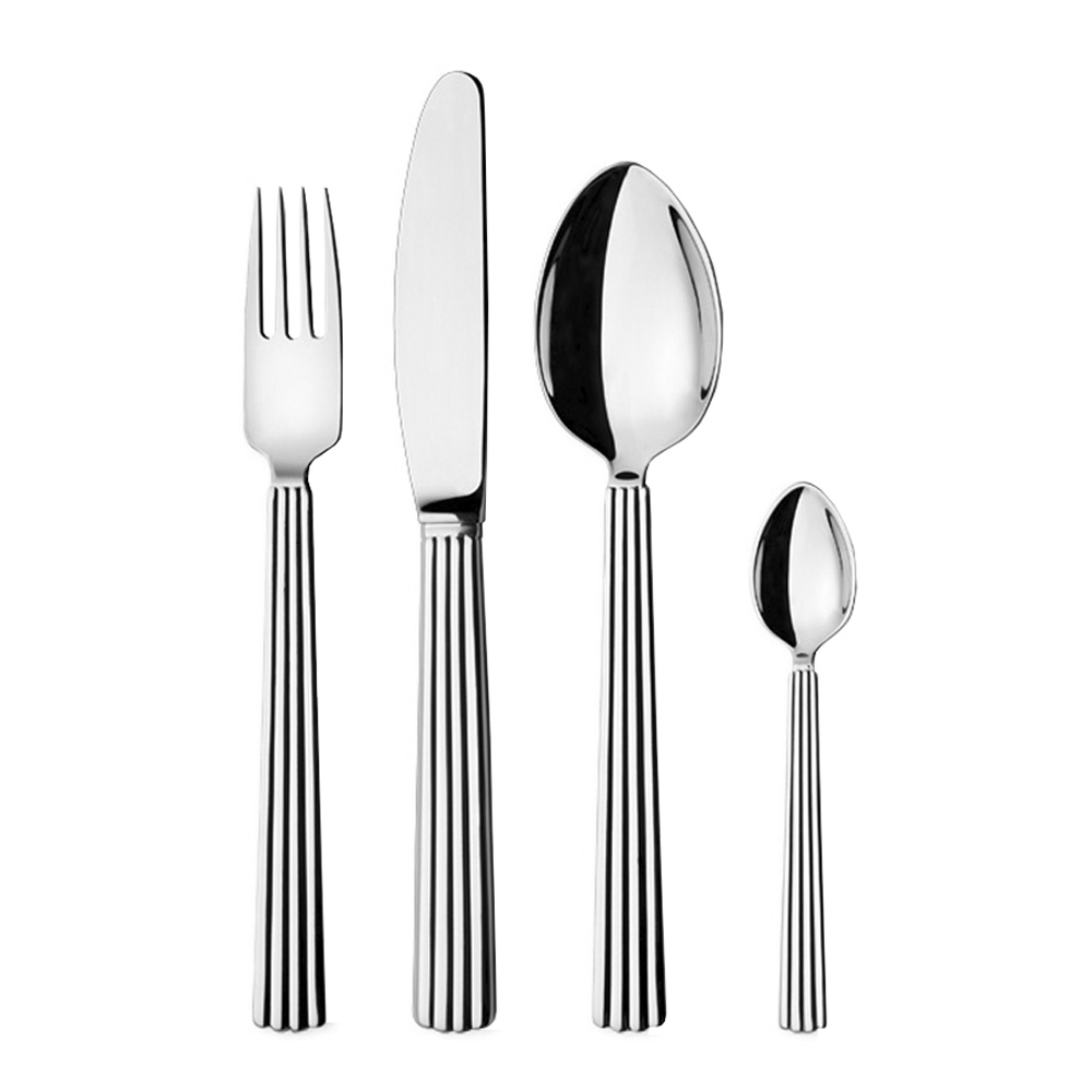 Georg Jensen - Bernadotte Bestickset 24 delar Blankpolerat Rostfritt Stål