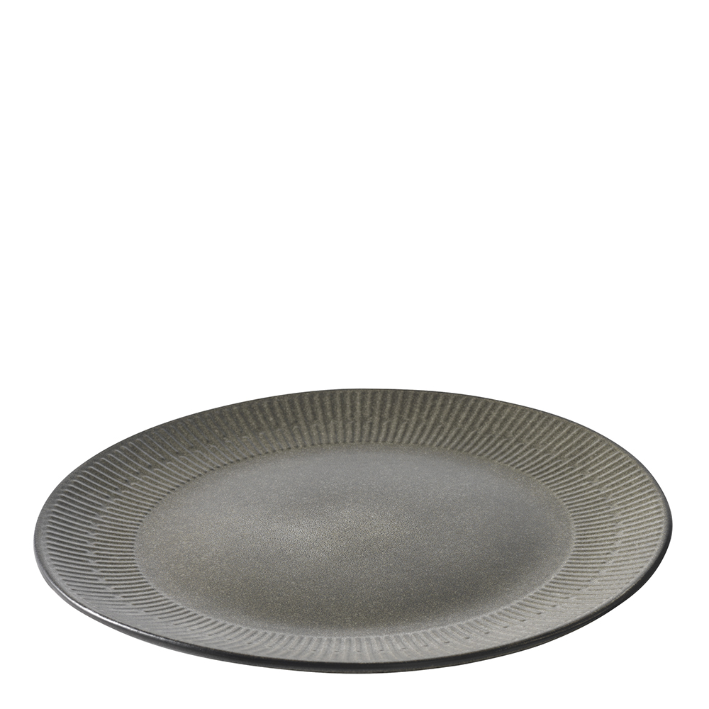 Aida – Relief Stoneware Tallrik 27 cm Grå