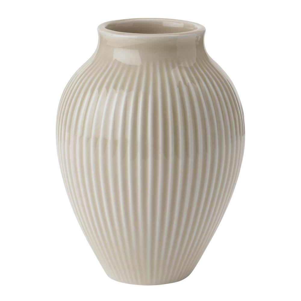 Knabstrup Keramik - Ripple Vas 12,5 cm Sand