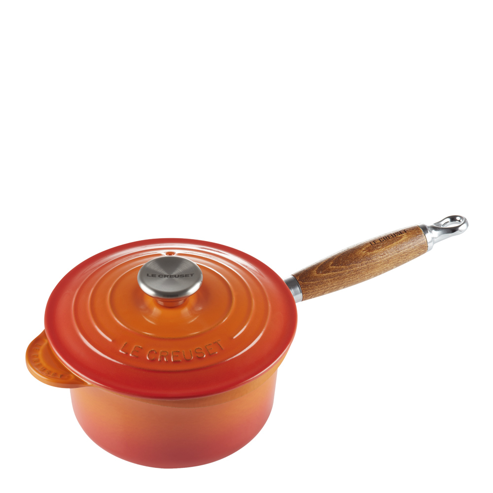 Le Creuset – Signature Kastrull Trähandtag 1,8 L Vulkan