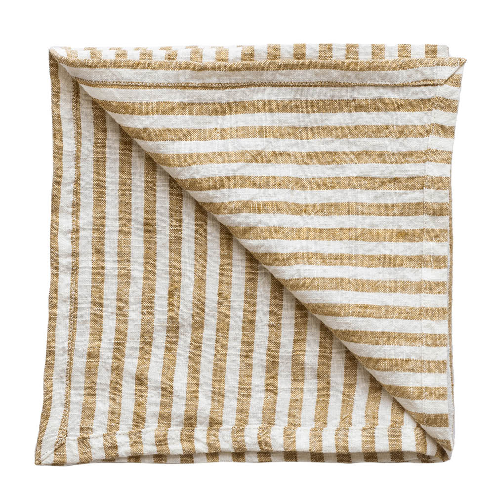 Tell Me More Interiors - Leon Servett 45x45 cm Spice Stripe