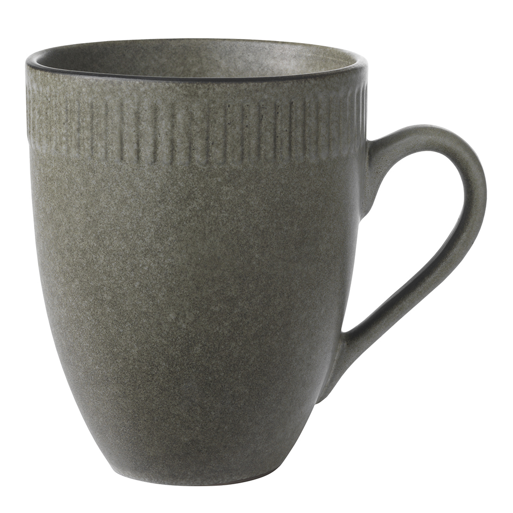 Aida – Relief Stoneware Mugg 30 cl Grå