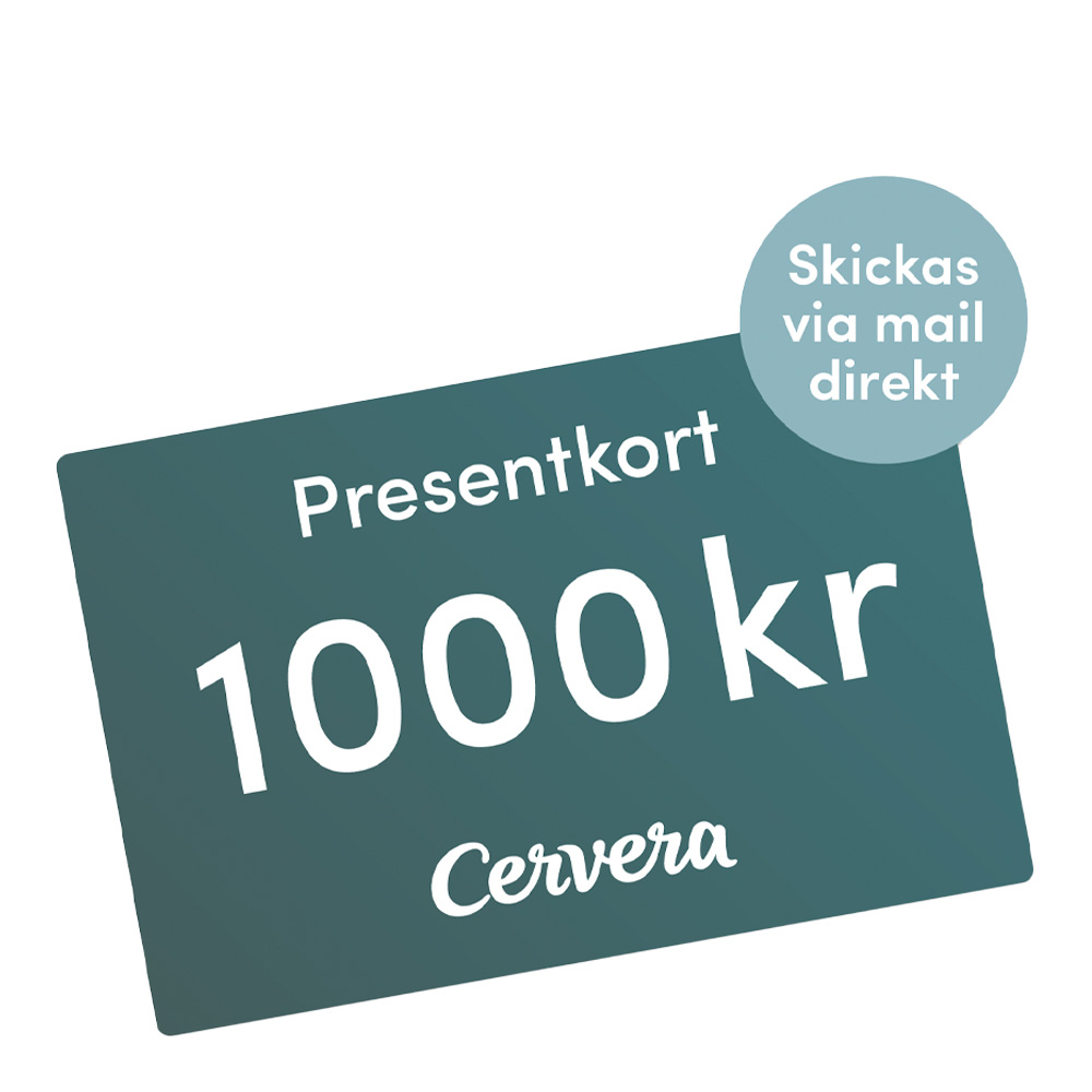 Cervera – Presentkort 1000 kr Digitalt