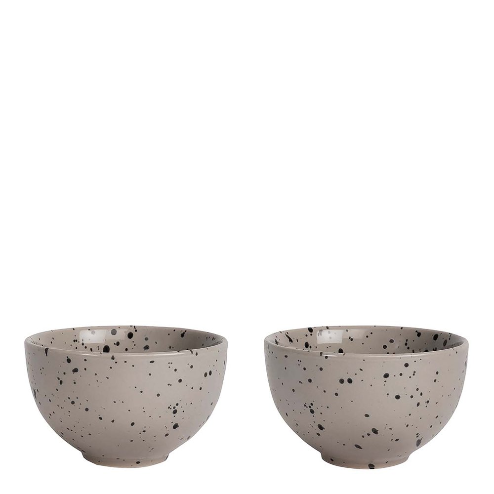 Sagaform - Ditte serveringsskål 12 cm 2 stk grå/svart