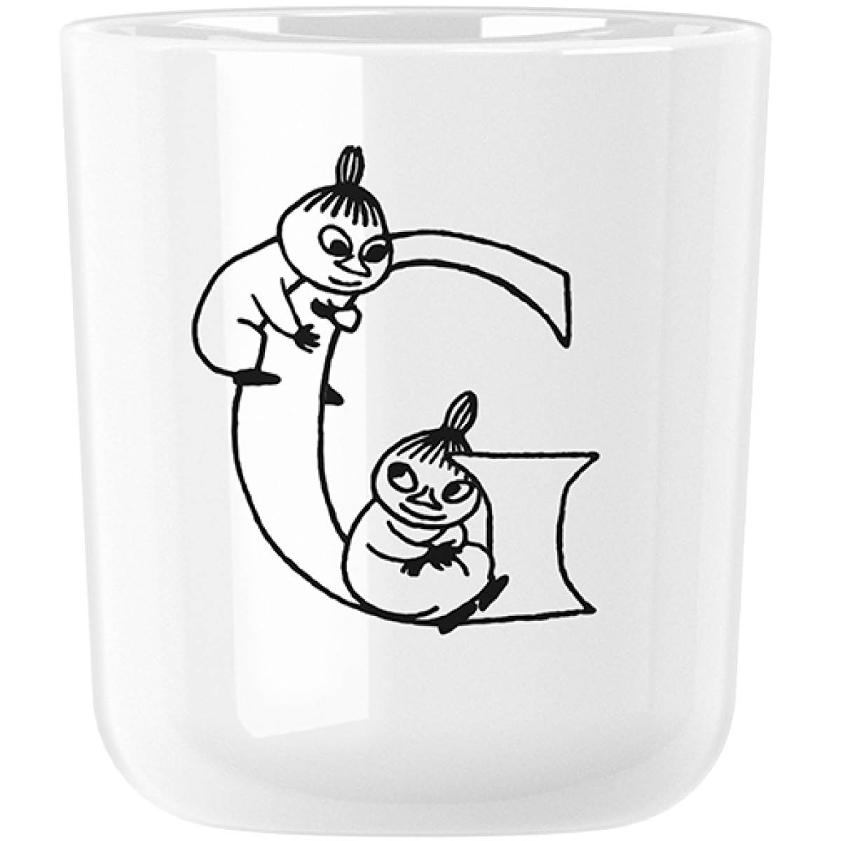 Läs mer om Rig-Tig - Moomin ABC Mugg 20 cl G Vit