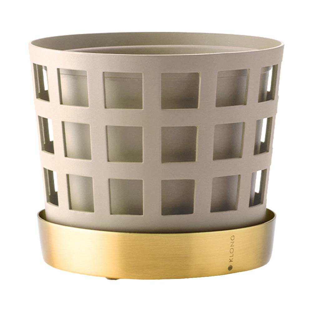 Klong - Krukke Trio Square Ø12 cm beige