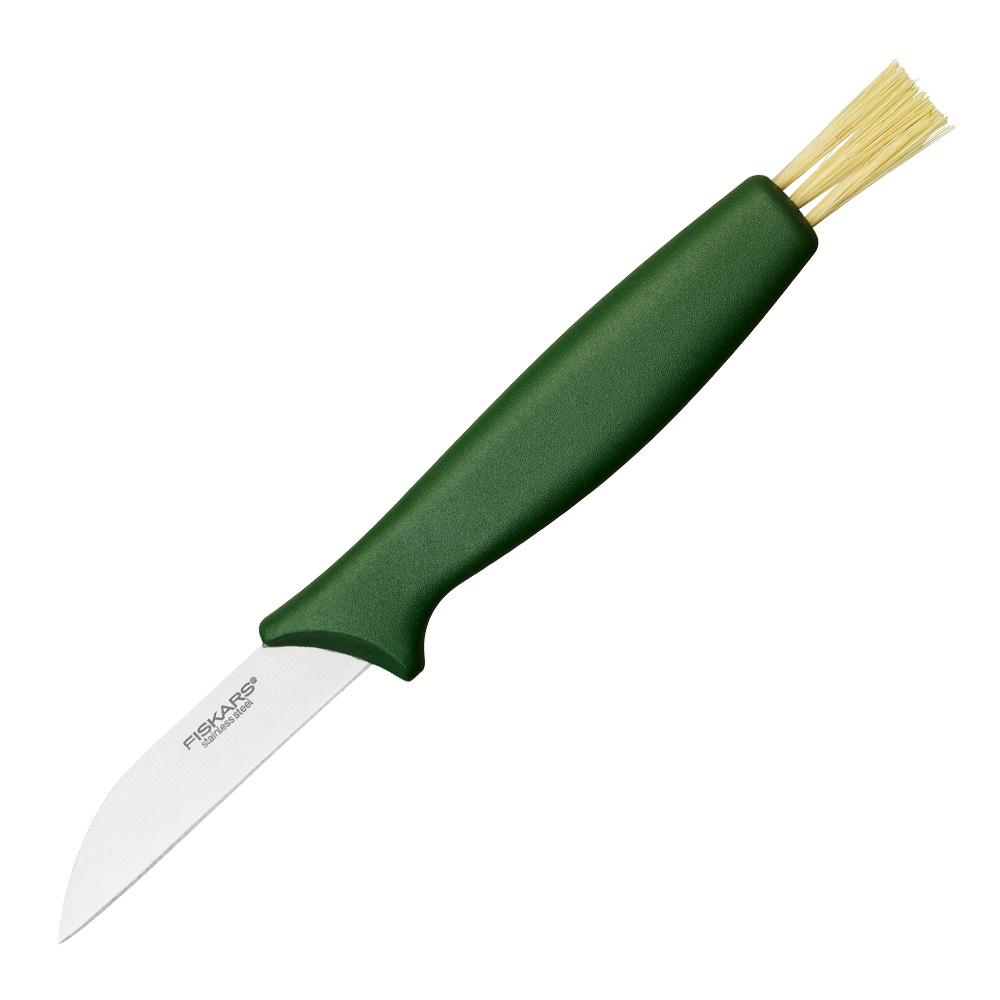 Fiskars – Solid Svampkniv med Borste Grön