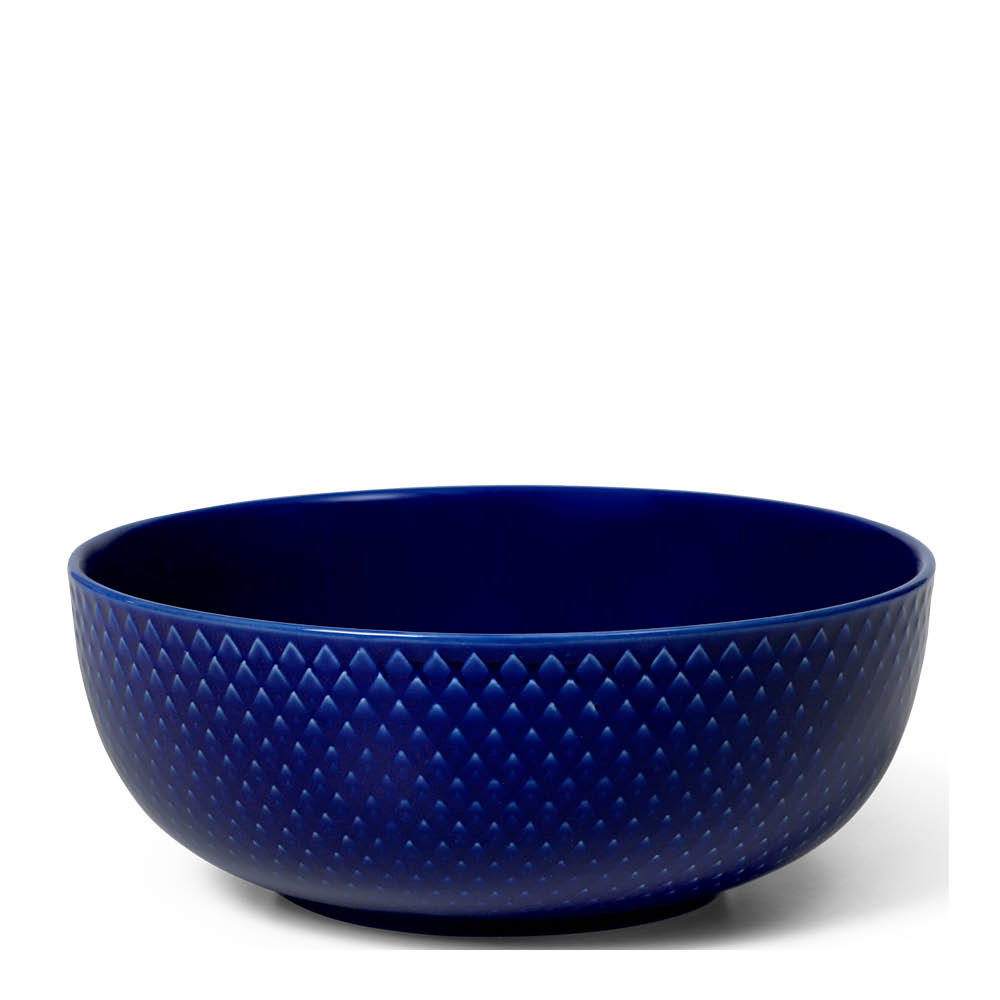 Lyngby Porcelain - Rhombe Color Skål 15.5 cm Mörkblå