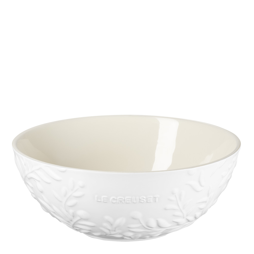 Le Creuset Olive Branch Serveringsskål Vit present/presenttips