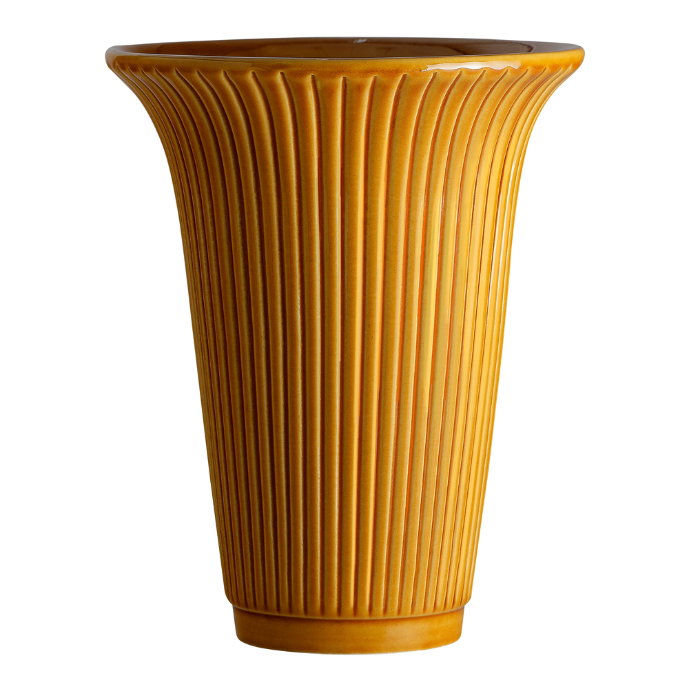 Läs mer om Bergs Potter - Daisy Vas 20 cm Gul amber