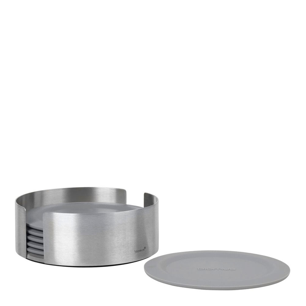 Blomus - Lareto Glasunderlägg Silikon 6-pack Sharkskin