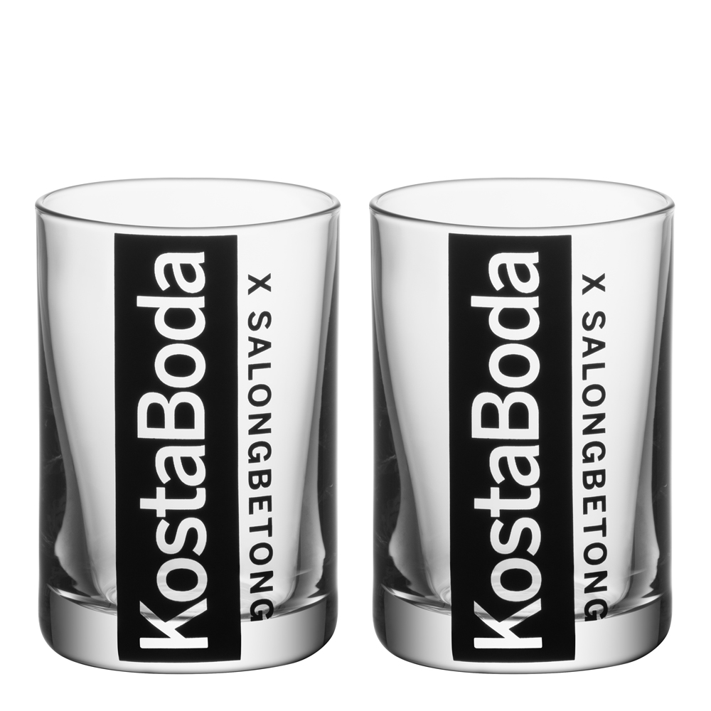 Kosta Boda – Salong Betong Shotglas 6 CL 2-pack