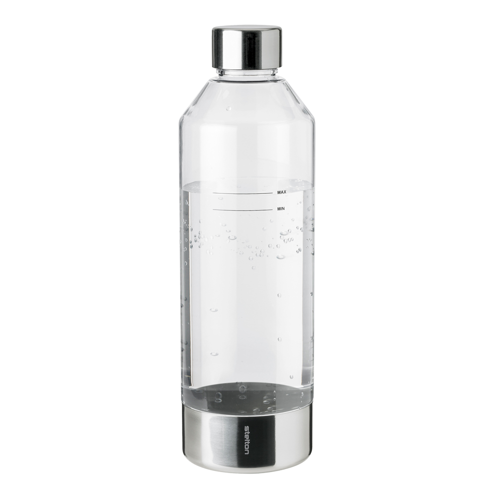 Stelton - Brus Flaska till Kolsyremaskin 0,85 L Steel/Klar