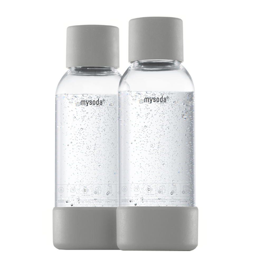 MySoda - Flaska till Kolsyremaskin 2-pack 0,5  L Gray