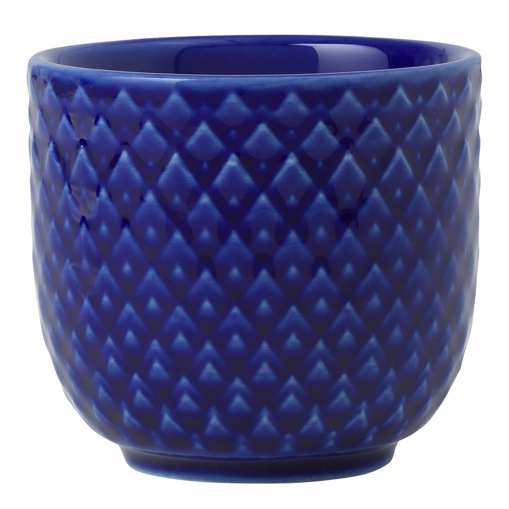 Lyngby Porcelain - Rhombe Color Äggkopp 5 cm Mörkblå