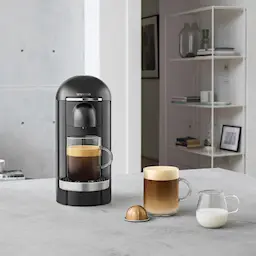 Nespresso Nespresso VertuoPlus Round Top Kaffemaskin Black Ink  hover