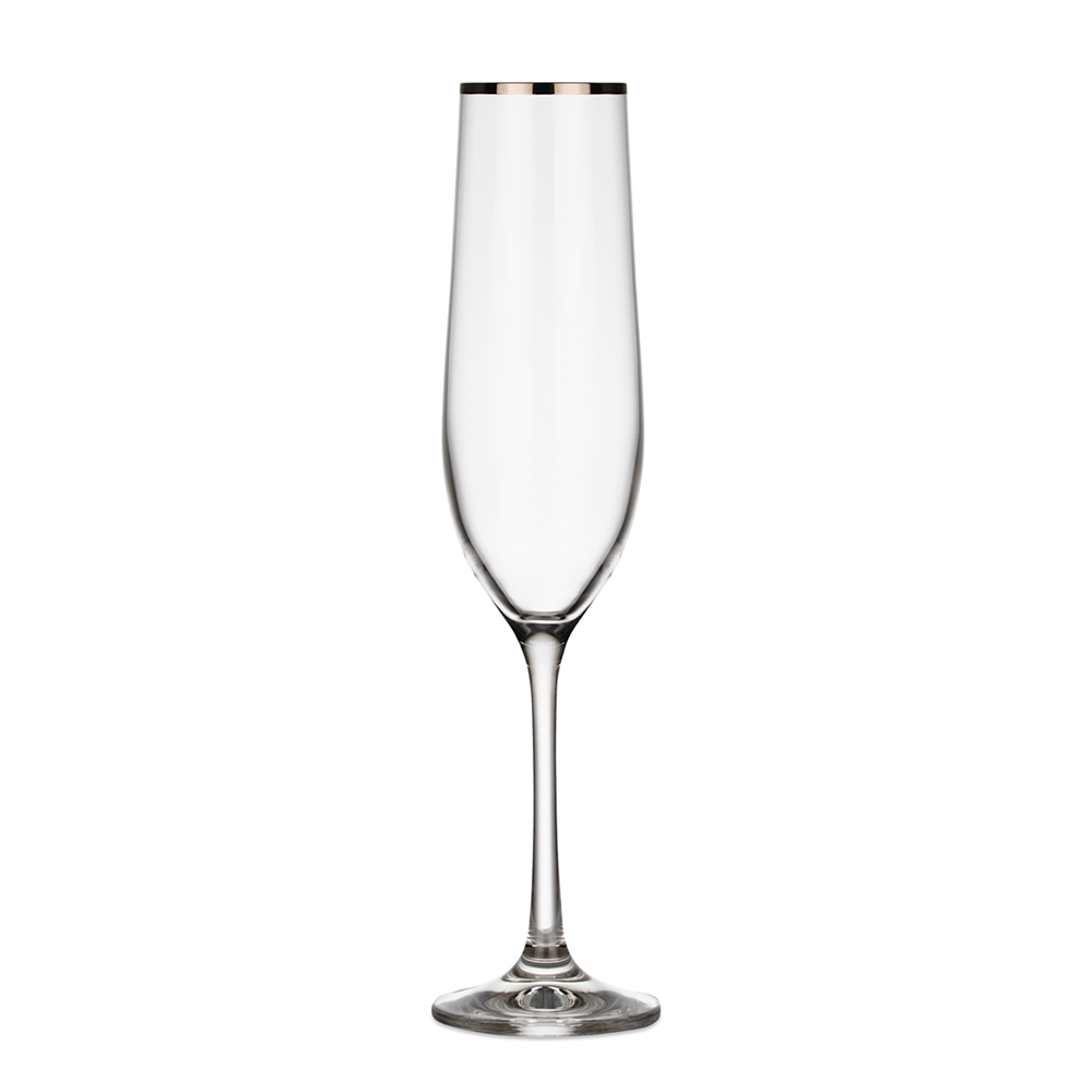 Romance Champagneglas Silverkant 19 cl