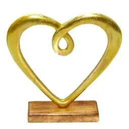 Dorre Hedy Skulptur Hjärta 23 cm Guld