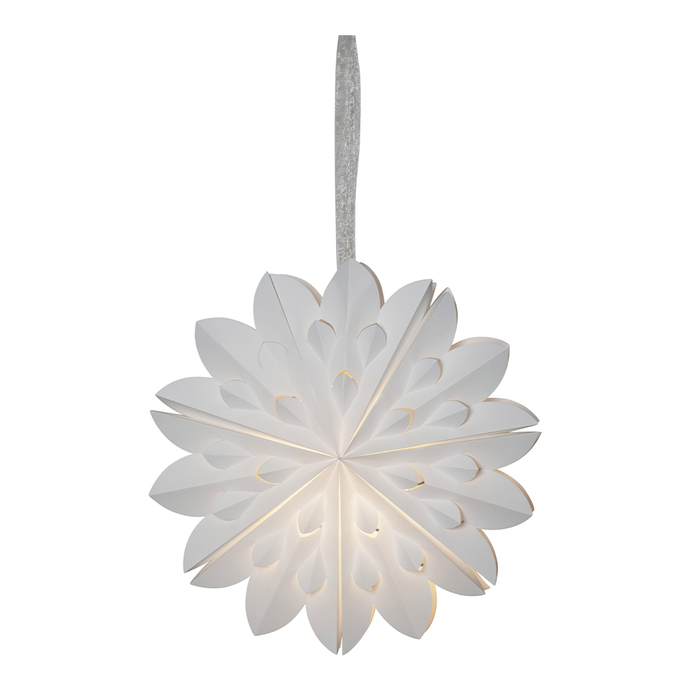 Star Trading - Clipp Julstjärna 40 cm Vit