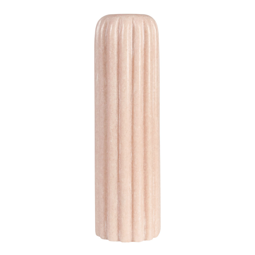 &klevering – Riffle Ljushållare Marmor 14,5 cm Rosa