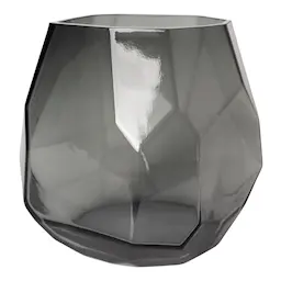 Magnor Iglo Lysholder/Vase 15 cm Ash Black