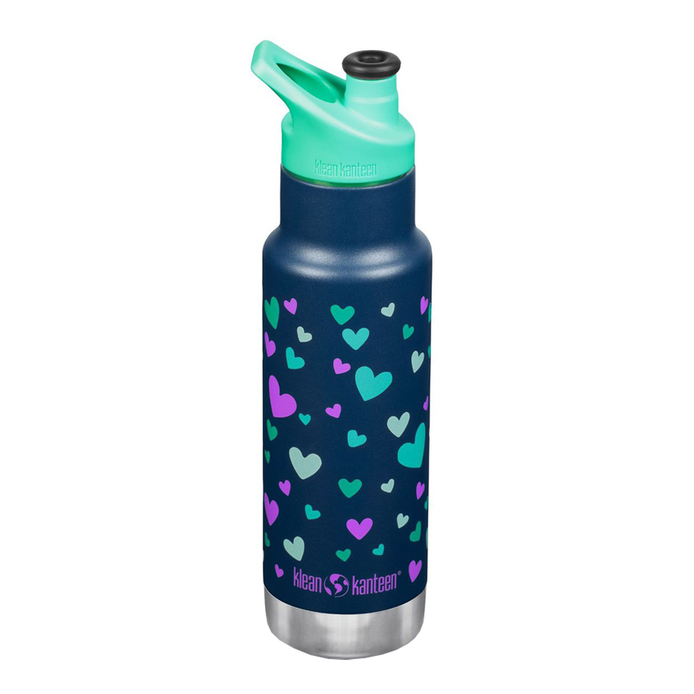 Klean Kanteen - Kid Classic Narrow termosflaske 35,5 cl navy hearts