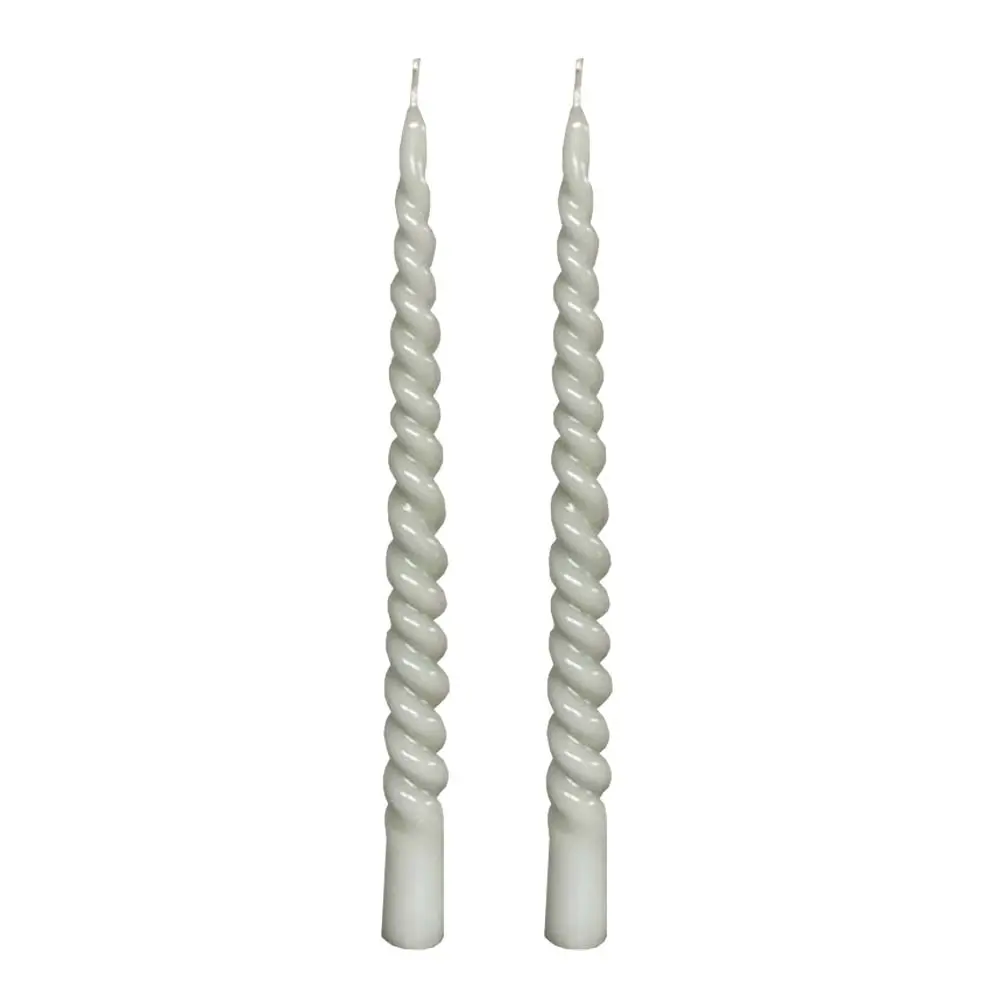 Lys Vridde Lakk 29 cm 2-pk Antikkhvit