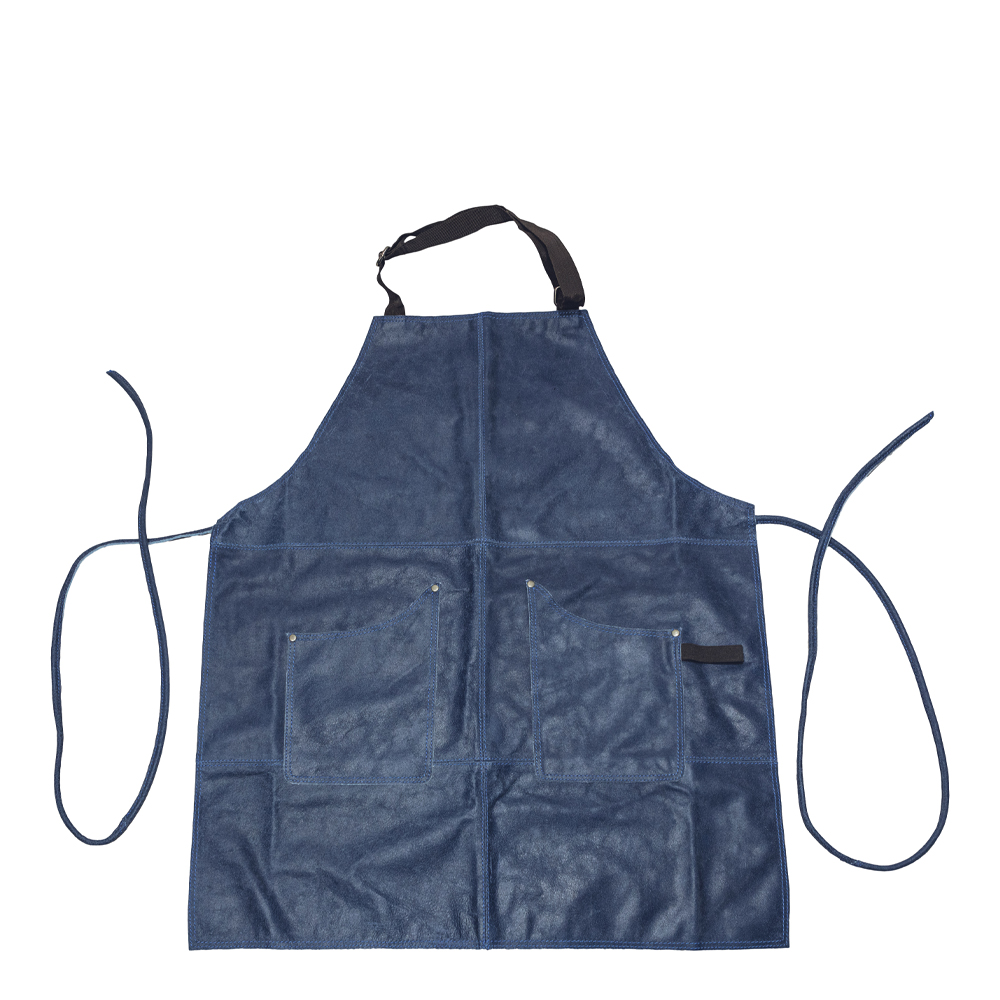 Scandinavian Home - Förkläde Vintage Mocka Denim Blå