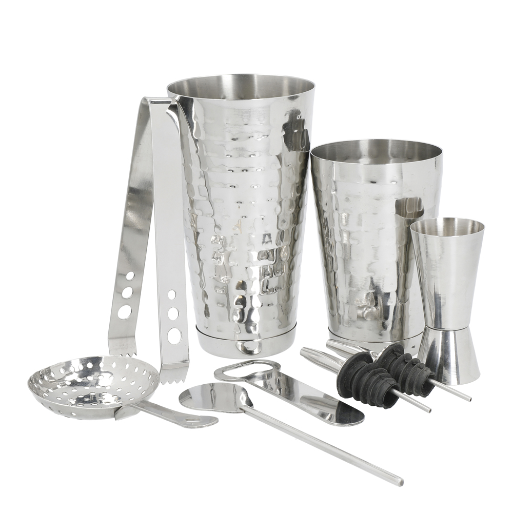 Bar Craft – Bartenderset 9 delar Silver