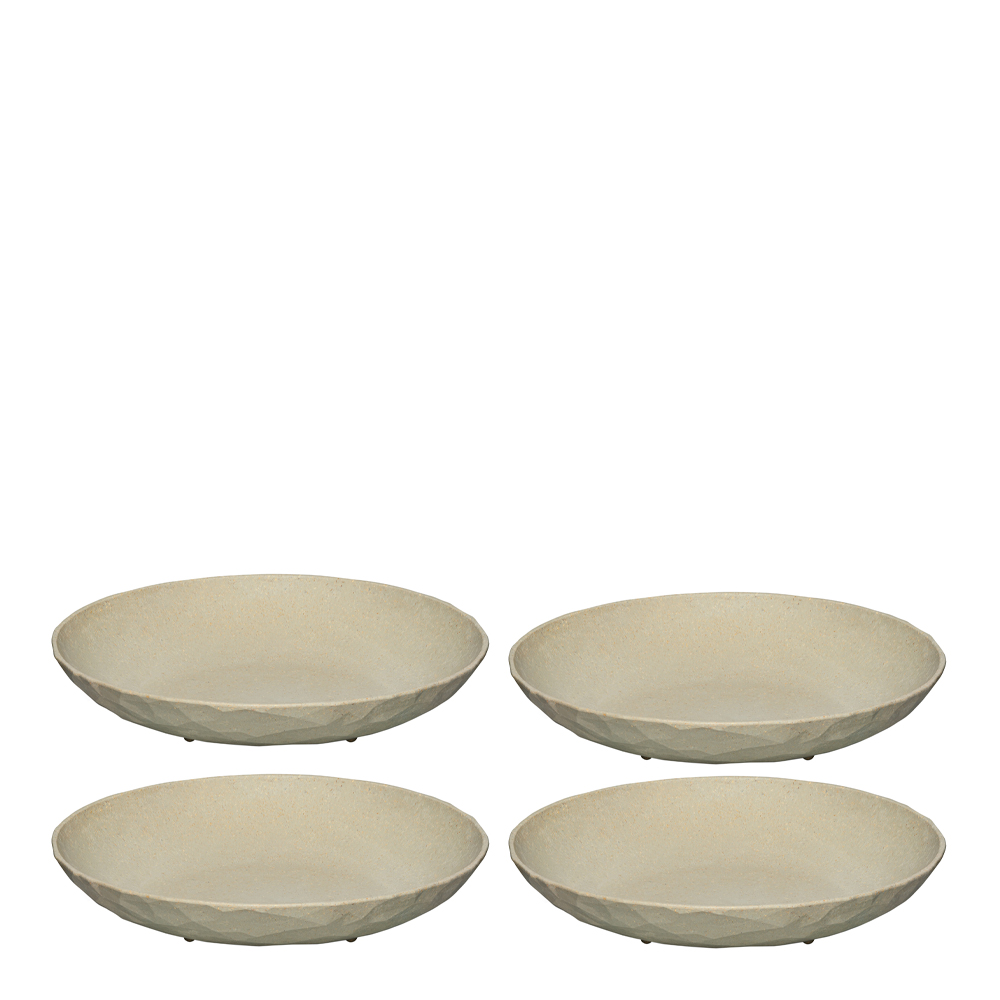 Läs mer om Koziol - Club Tallrik 22 cm 4-pack Beige