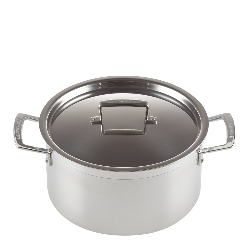 Läs mer om Le Creuset - 3Ply Gryta med lock 24 cm 6 L