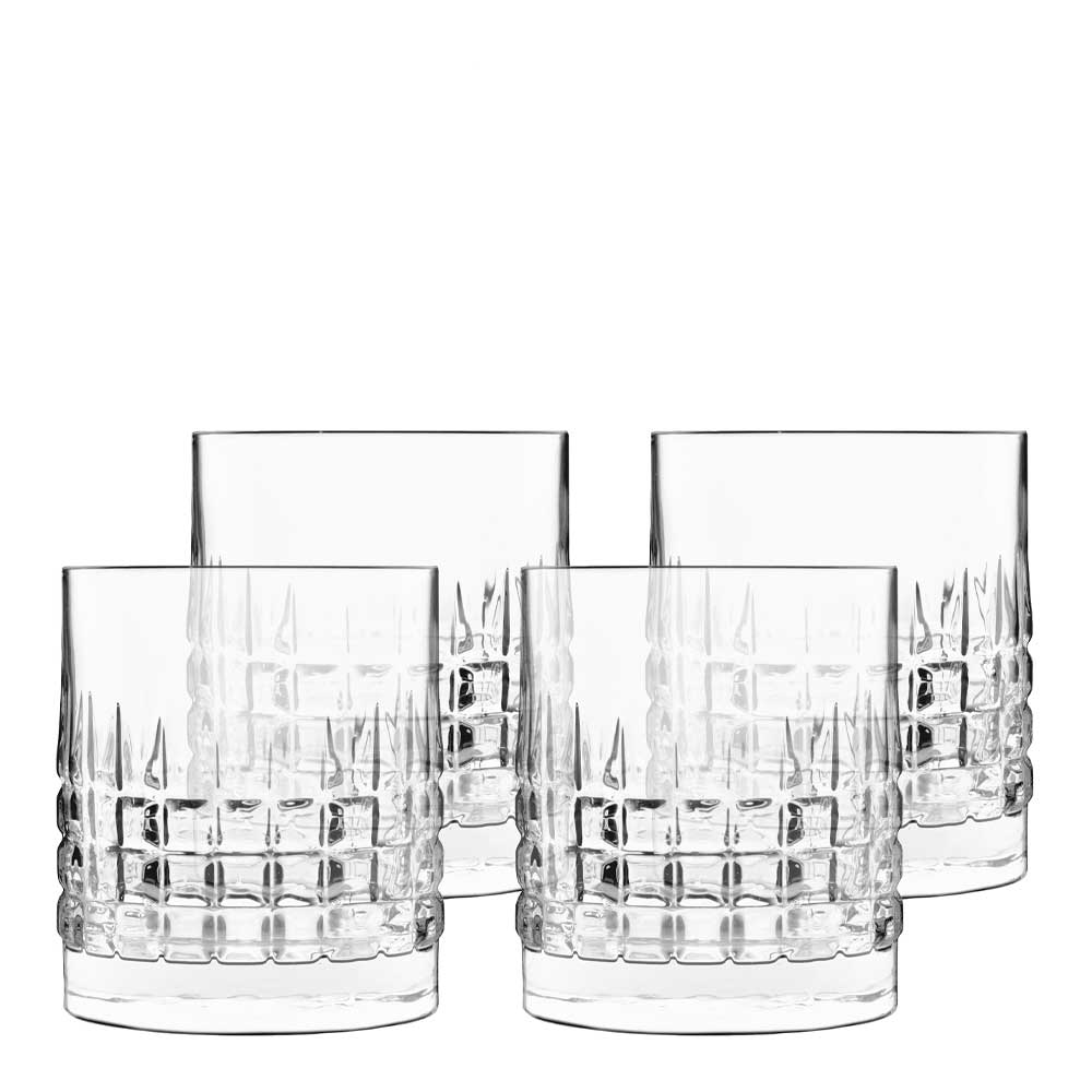 Luigi Bormioli – Mixology Vattenglas/Whiskyglas Charme38 cl 4-pack Klar