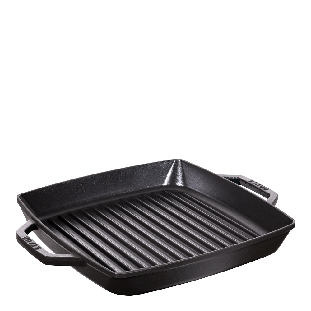 Staub – Pure Grillpanna 28 cm kvadratisk Svart