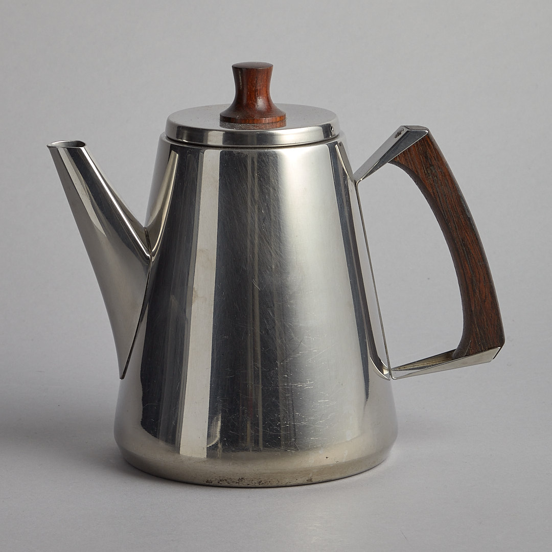 Vintage – Kaffekanna Sigvard Bernadotte med trähandtag