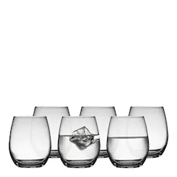 F&H Juvel Vattenglas 39 cl 6-pack Klar