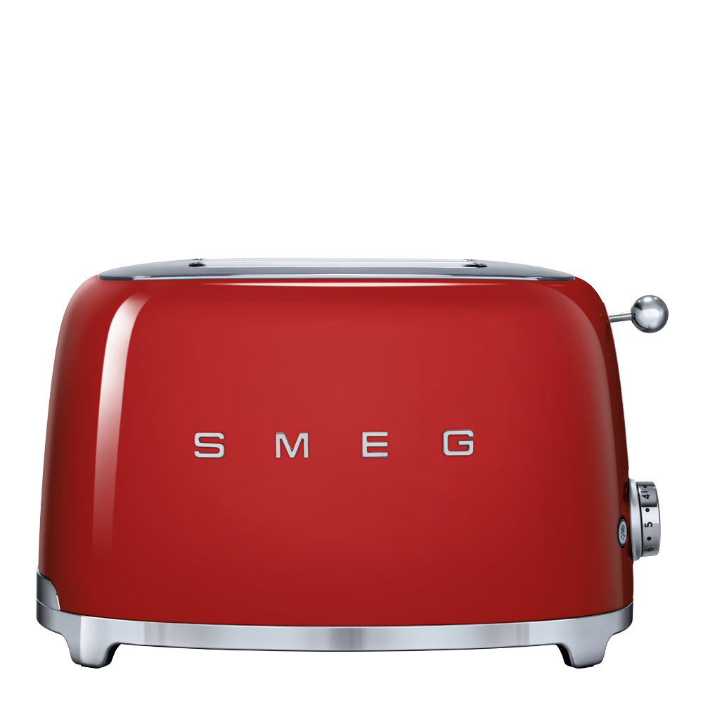 Läs mer om Smeg - Smeg 50s Style Brödrost 2 skivor Röd