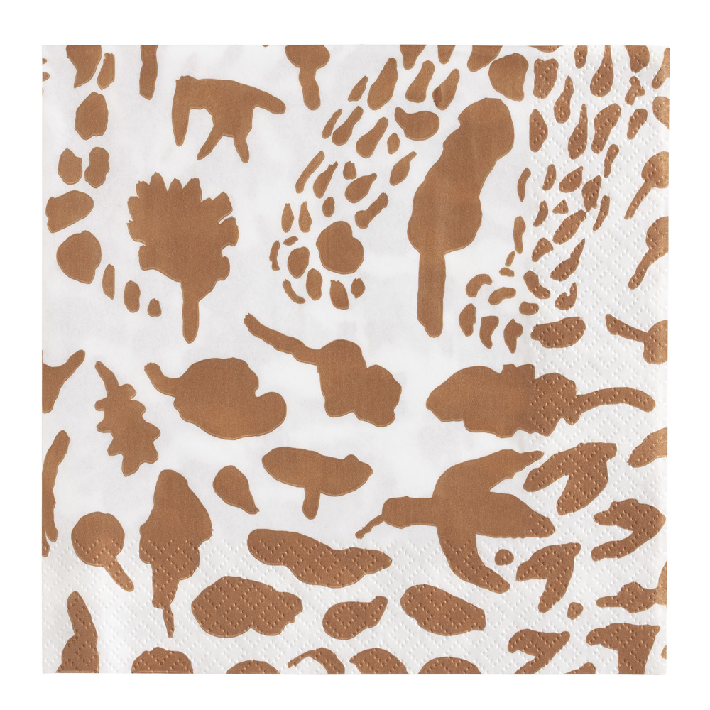 Iittala Oiva Toika Collection Servett Cheetah 33×33 cm Brun
