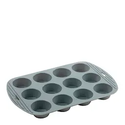 Funktion Muffinsbrett silikon for 12 muffins grå