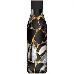 Les Artistes Bottle Up Design termoflaske 0,5L sort/gull