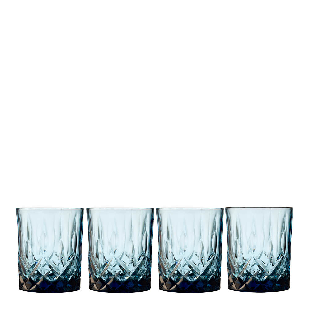 Läs mer om Lyngby Glas - Sorrento Whiskyglas 32 cl 4-pack Blå