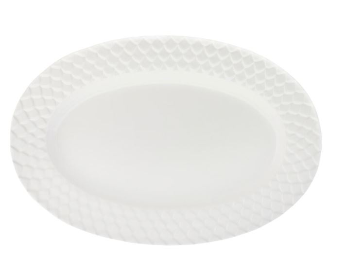 Läs mer om Table Top Stories - Harmony Serveringsfat oval 40 cm Vit