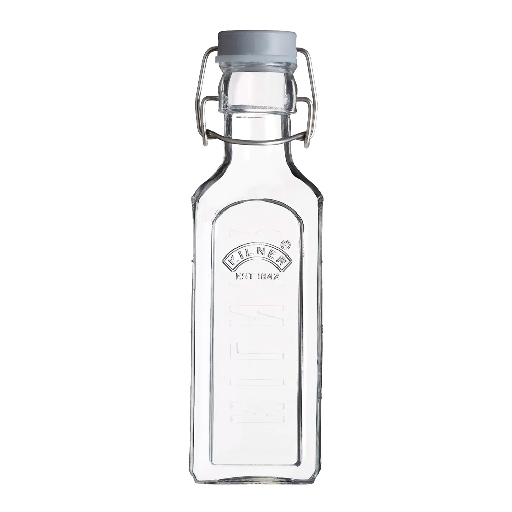 Kilner – Clip Top Flaska Fyrkantig Bygellock 0,3 L Klar