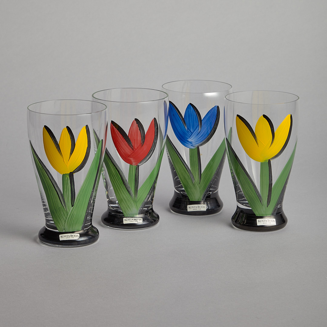 Kosta Boda – SÅLD ”Tulipa” Dricksglas 4 st